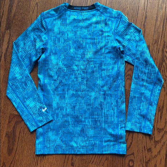 boys' nike pro thermal compression shirt - Picture 3 of 8